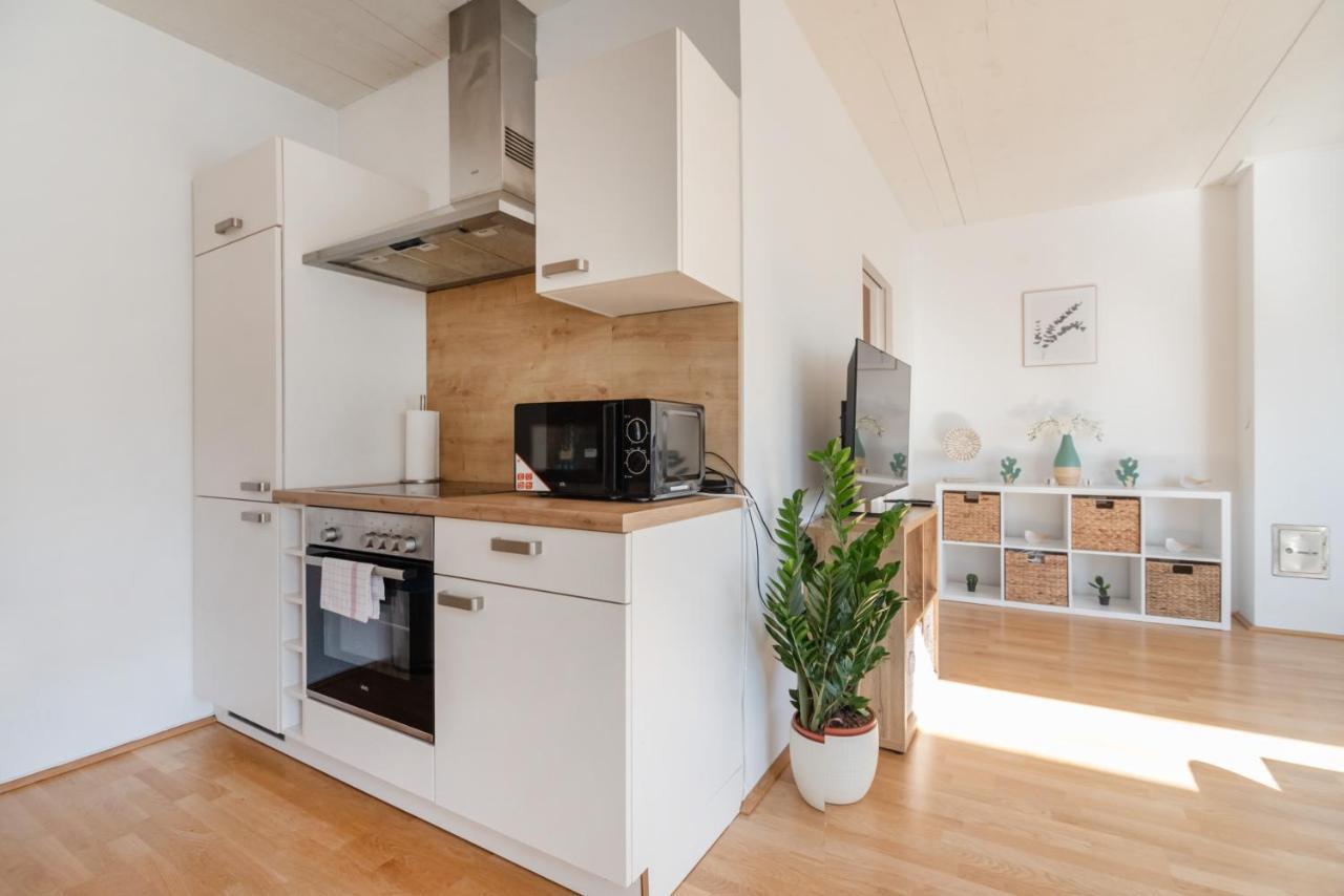 Helles, Neues Dg Apartment Mit Blick Zum Donauturm Viena Exterior foto